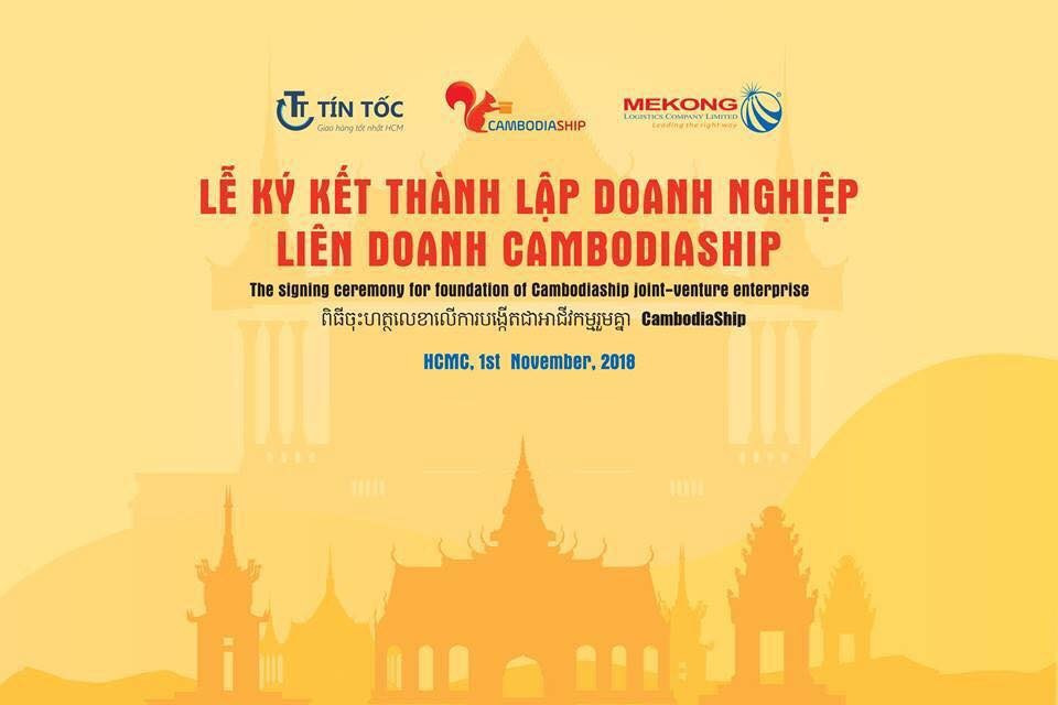 Lễ ký kết hợp tác giữa hai doanh nghiệp Logistic Việt Nam tại Campuchia