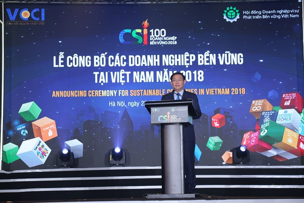 Phó Thủ tướng Chính phủ Vương Đình Huệ Phát biểu tại lễ công bố
