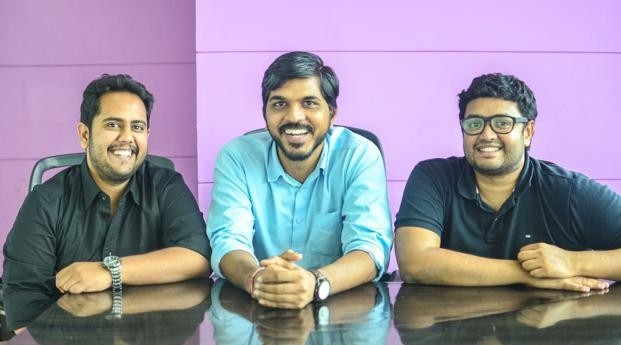 Những người sáng lập Swiggy (từ trái sang) Nandan Reddy, Rahul Jaimini và Sriharsha Majety