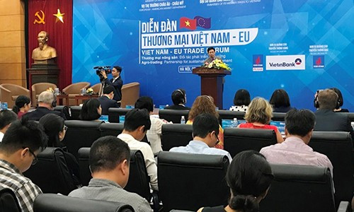 Toàn cảnh diễn đàn thương mại Việt Nam - EU