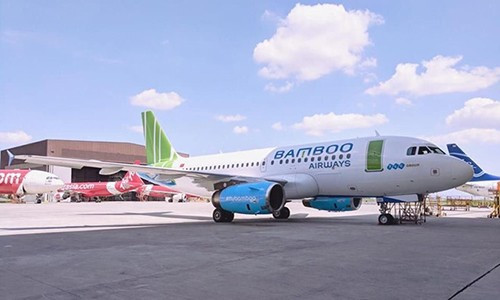 Bamboo Airway vừa nhận máy bay đầu tiên và sẽ nhận chiếc thứ hai trong tuần này. Ảnh: Bamboo Airways.