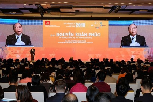 Diễn đàn kinh tế Việt Nam lần thứ 2 (năm 2018) đã mang lại nhiều thông tin tốt cho việc xây dựng chính sách phát triển kinh tế Việt Nam (Ảnh TL)