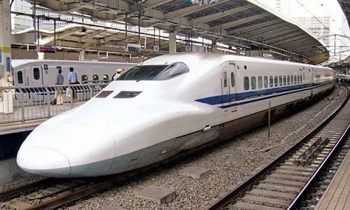 Tàu tốc độ cao thuộc hệ thống Shinkansen của Nhật Bản