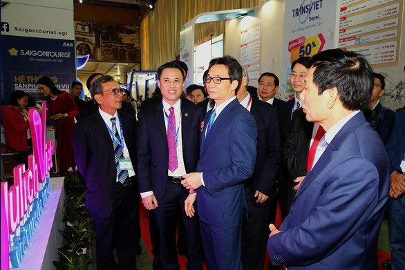 Phó thủ tướng Vũ Đức Đam tham quan Hội chợ Du lịch quốc tế Việt Nam 2019 - Ảnh: Chinhphu.vn