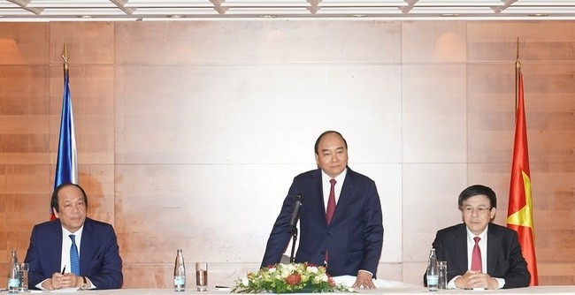 Thủ tướng phát biểu tại cuộc gặp mặt - Ảnh: VGP/Quang Hiếu