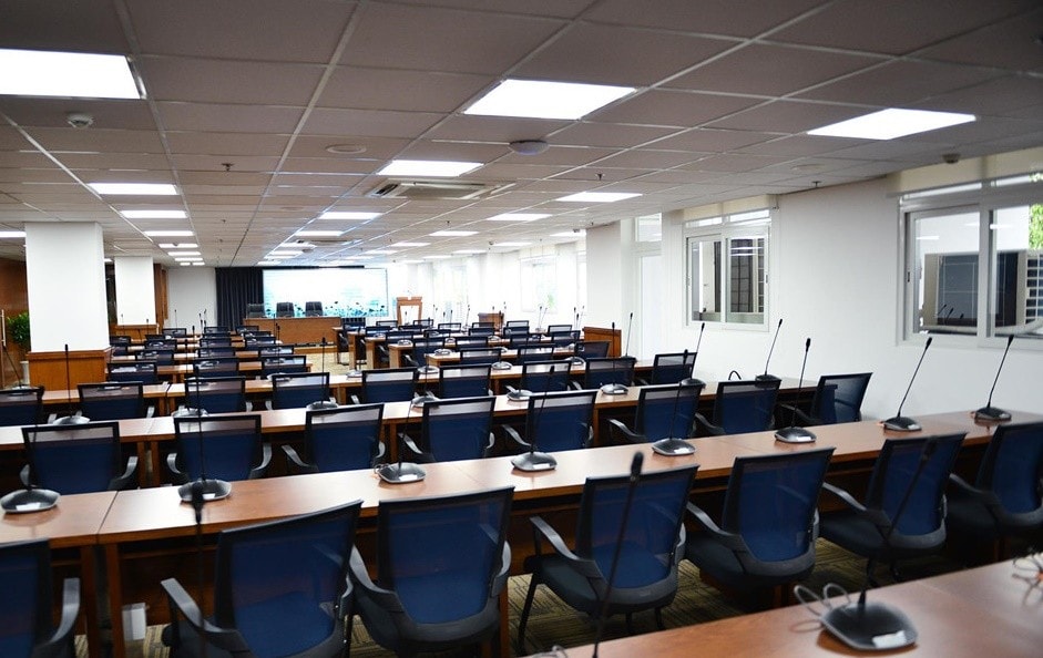 Phòng họp được thiết kế hiện đại, đa năng