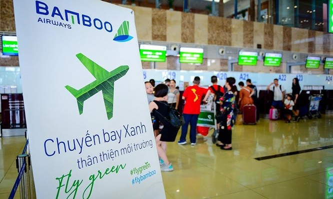 Chuyến bay Xanh đầu tiên của Bamboo Airways với chặng bay từ Hà Nội đến Quy Nhơn được khai thác vào ngày 5/6