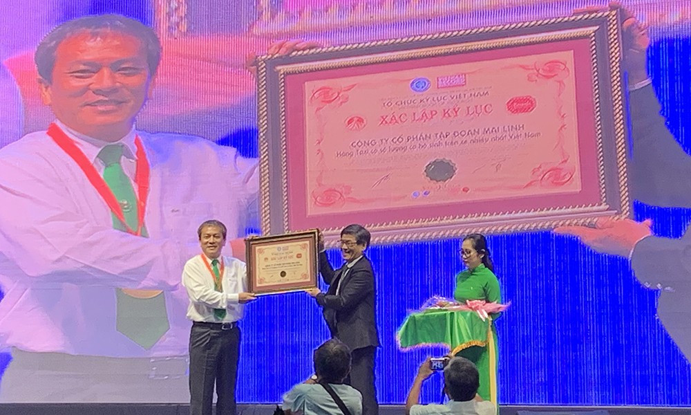 Tập đoàn Mai Linh vinh dự đón nhận kỷ lục mới từ Hội Kỷ lục gia Việt Nam - Tổ chức Kỷ lục Việt Nam