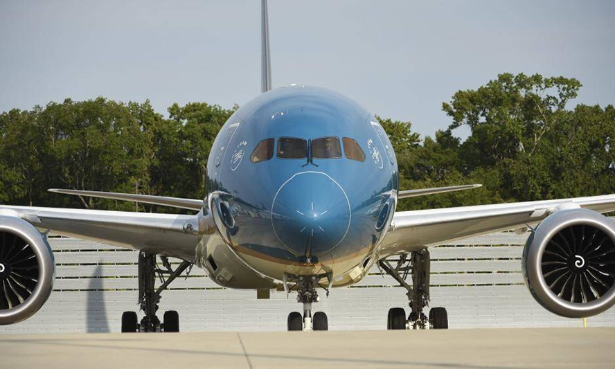 Boeing 787-10 của Vietnam Airlines tại Charleston, bang South Carolina, Mỹ (Ảnh: Boeing)