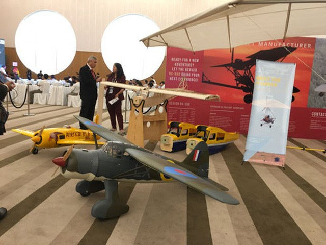 Một số mô hình máy bay giới thiệu tại triển lãm