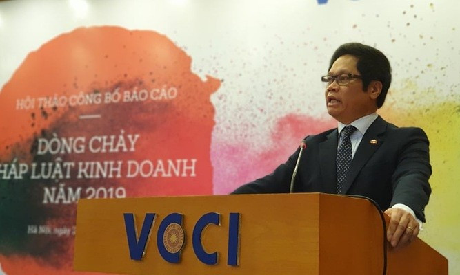 Chủ tịch VCCI Vũ Tiến Lộc phát biểu khai mạc hội thảo