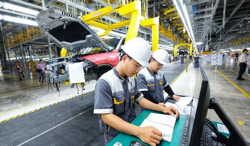  Sản xuất ô tô tại Nhà máy Vinfast - Ảnh: Phạm Hùng