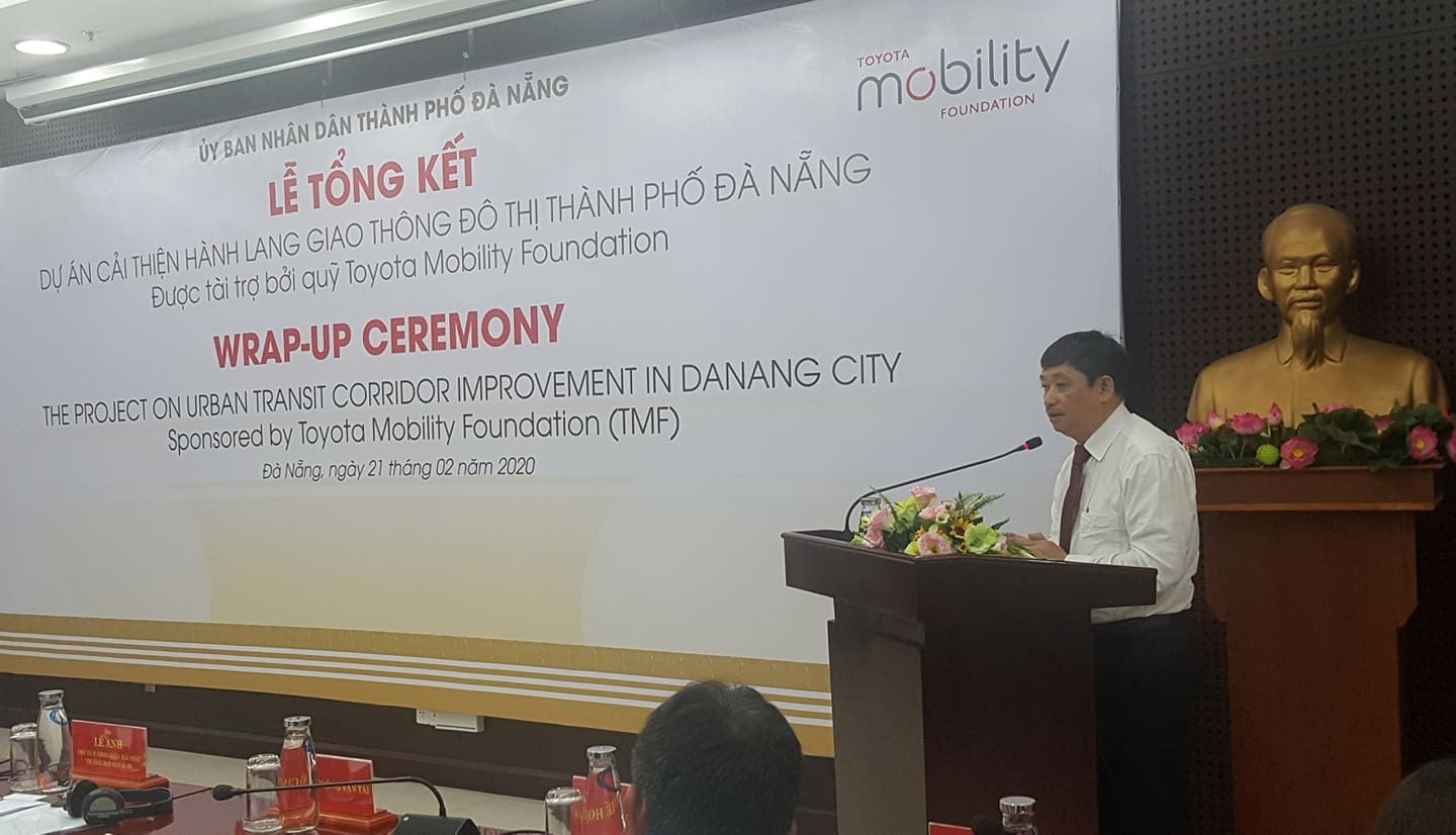 Ông Đặng Việt Dũng, Phó Chủ tịch thường Trực UBND thành phố Đà Nẵng phát biểu tại buổi lễ