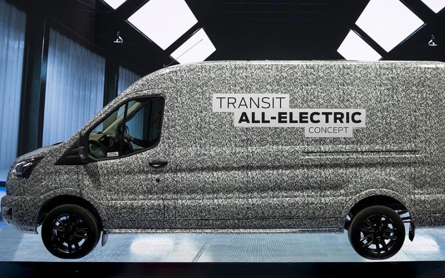 Mẫu xe tải chạy hoàn toàn bằng điện mang tên Transit mà Ford dự định sản xuất tại Mỹ
