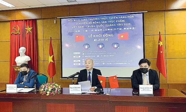 Ngày 21/4 vừa qua Cục XTTM đã phối hợp với Sở Thương mại Khu Tự trị Dân tộc Choang Quảng Tây (Trung Quốc) tổ chức Hội nghị giao thương trực tuyến hàng hoá Việt Nam- Trung Quốc (Quảng Tây)
