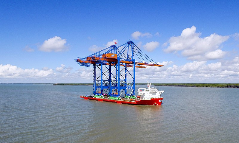Two cranes number 1 and 2 were handed over in early July 2020 and are currently in the process of testing, commissioning and technical transfer to Gemadept - CMA CGM customer.