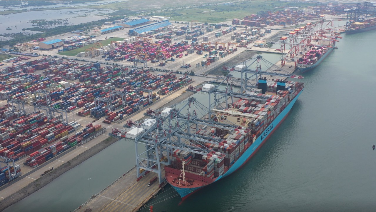 Tàu Margrethe Maersk là một trong số ít những con tàu container lớn nhất thế giới hiện nay