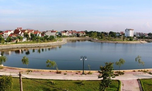 Hồ Cửa Nam - một trong những công trình chỉnh trang đô thị của TP. Vinh