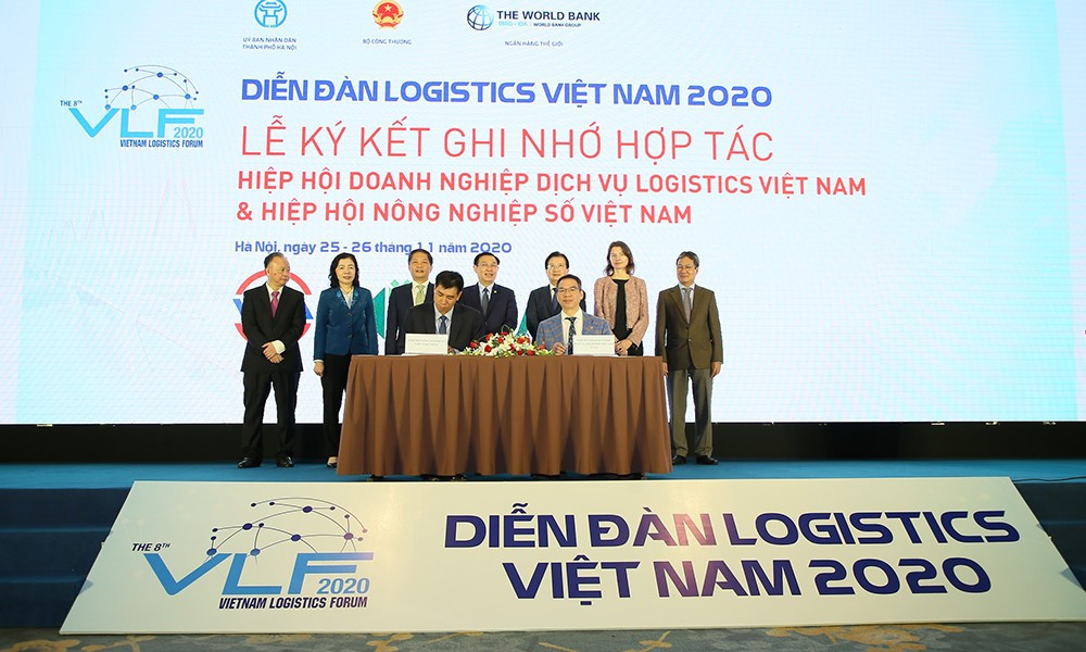 Lễ ký kết hợp tác ghi nhớ giữa Hiệp hội doanh nghiệp dịch vụ Logistics Việt Nam và Hiệp hội Nông nghiệp số Việt Nam