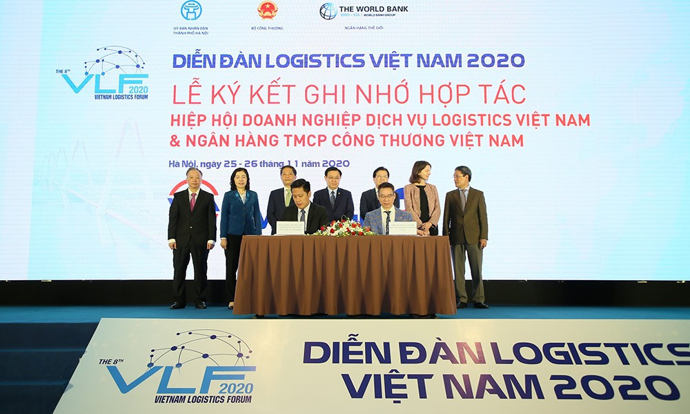 Lễ ký kết hợp tác ghi nhớ giữa Hiệp hội doanh nghiệp dịch vụ Logistics Việt Nam và Ngân hàng Thương mại cổ phần Công thương Việt Nam