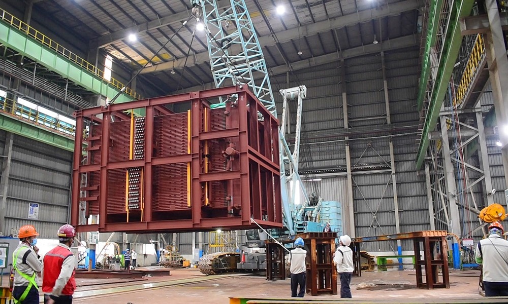 This equipment will help generate high-pressure steam which rotates turbines to produce electricity