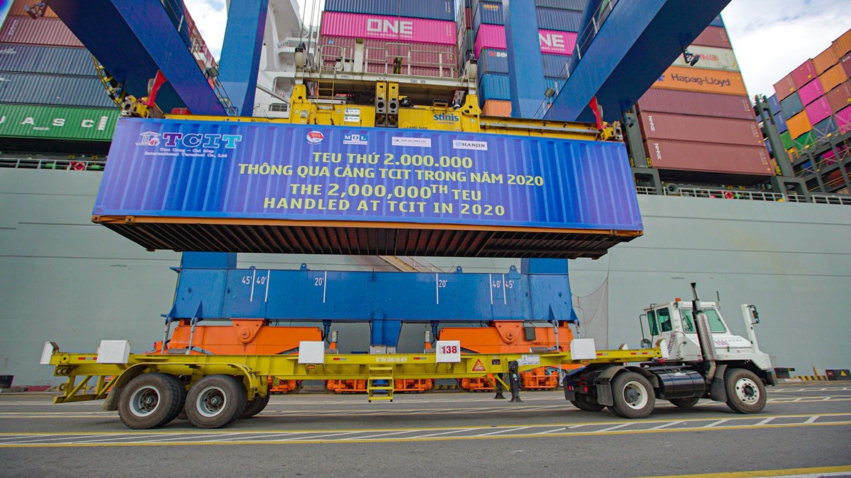 TCIT has enhanced impressive performance, such as the throughput volume in 2020 is expected to reach over 2.1 million TEU, up 7% compared to 2019