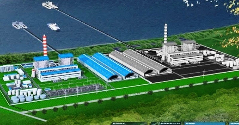 Phối cảnh tổng thể nhà máy nhiệt điện BOT Vũng Áng 2