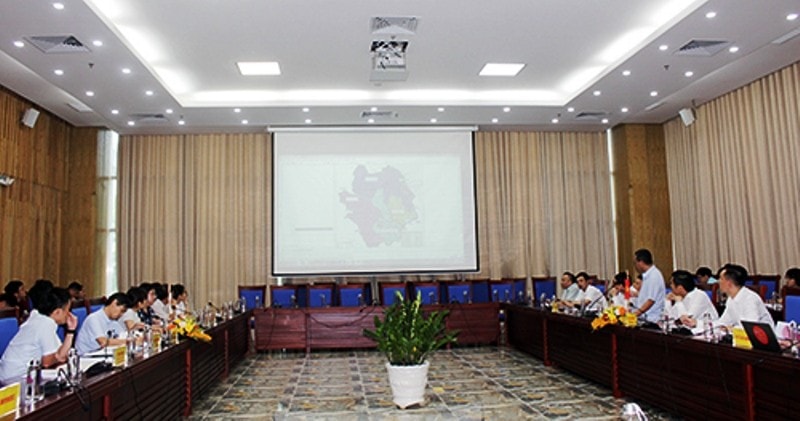 Quang cảnh buổi làm việc (Ảnh: Phương Thúy)