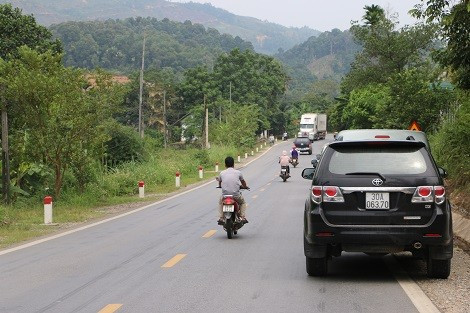 Một đoạn Quốc lộ 2 qua Hà Giang