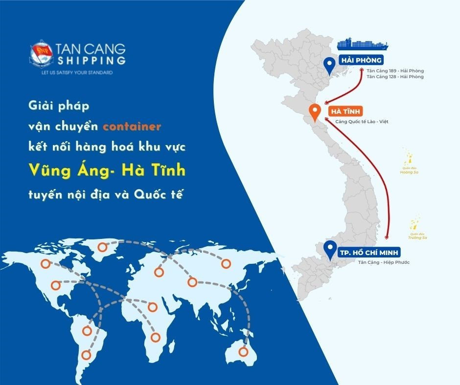 Vận tải biển Tân Cảng - Giải pháp vận chuyển container kết nối hàng hóa trong khu vực