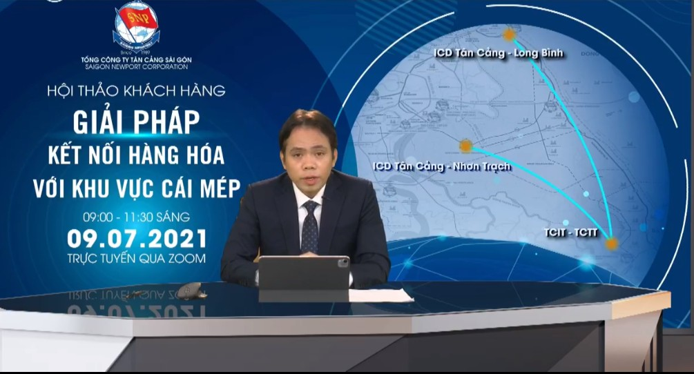 Ông Trương Tấn Lộc, Giám đốc Marketing SNP chia sẻ về xu hướng phát triển hàng hoá xuất nhập khẩu thông qua khu vực cảng Cái Mép 