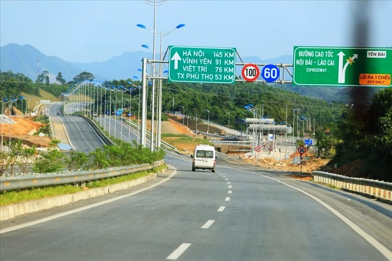 Một góc cao tốc Hà Nội - Lào Cai (Ảnh: Thuận Châu)