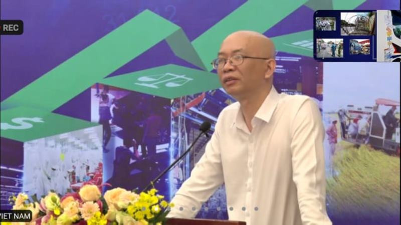 Phó Cục trưởng Cục Xuất nhập khẩu Trần Thanh Hải (ảnh chụp màn hình)