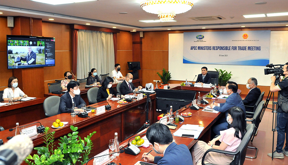 Bộ trưởng Bộ Công Thương Nguyễn Hồng Diên tham gia Hội nghị Bộ trưởng APEC lần thứ 27 vào tháng 6/2021