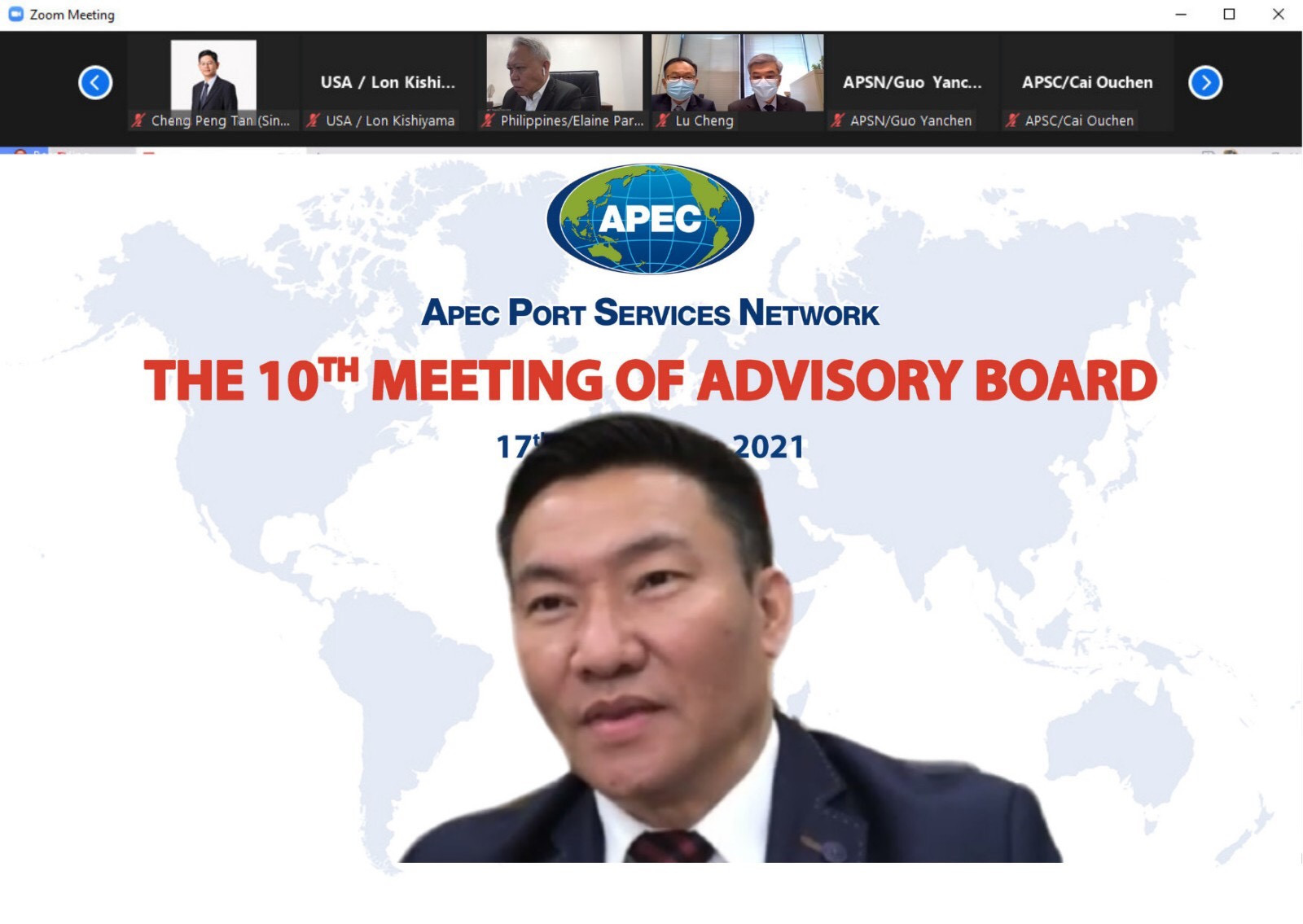 Ông Bùi Văn Quỳ - Phó Tổng Giám đốc Tổng Công ty Tân Cảng Sài Gòn tiếp tục giữ vị trí Chủ tịch Hội đồng Cố vấn Cảng biển APEC