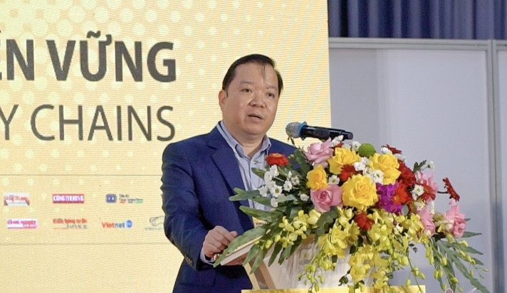 Ông Phạm Tuấn Anh - Phó Cục trưởng Cục Công nghiệp, Bộ Công Thương phát biểu tại hội thảo