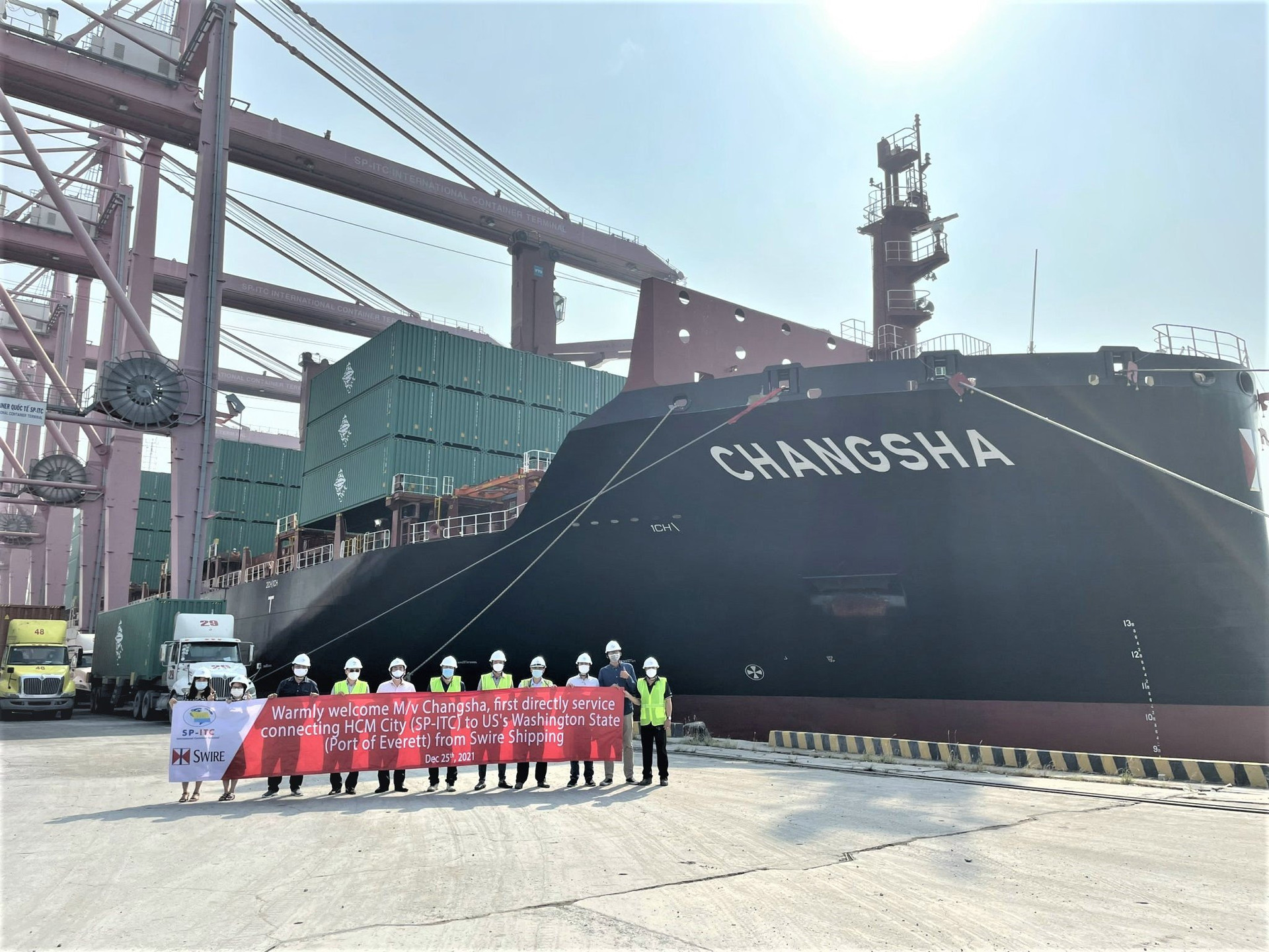 Cảng SP-ITC đã tiếp nhận tàu Changsha đến làm hàng tại cảng