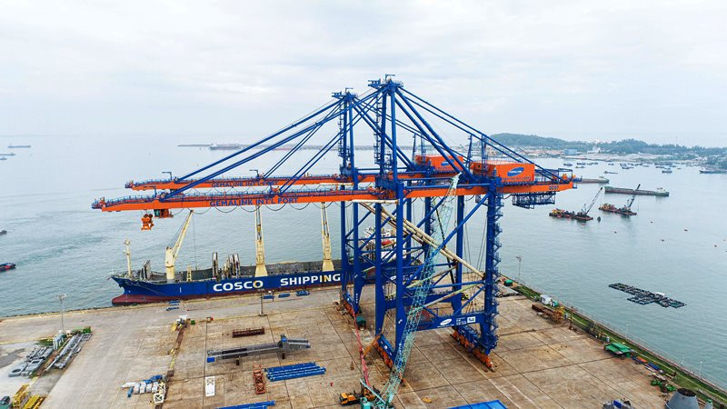 The Super Post Panamax STS cranes that Doosan Vina has been manufacturing and supplying to Gemadept for operation at Gemalink international port, BRVT.