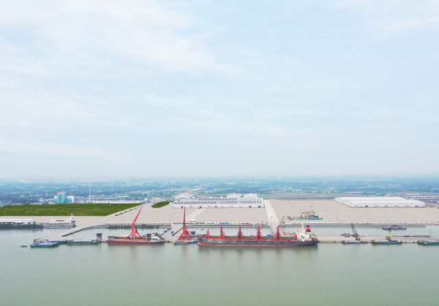 Cảng quốc tế Long An là tiền đề cho xuất khẩu của khu vực ĐBSCL - Ảnh: VGP/Lê Nguyễn