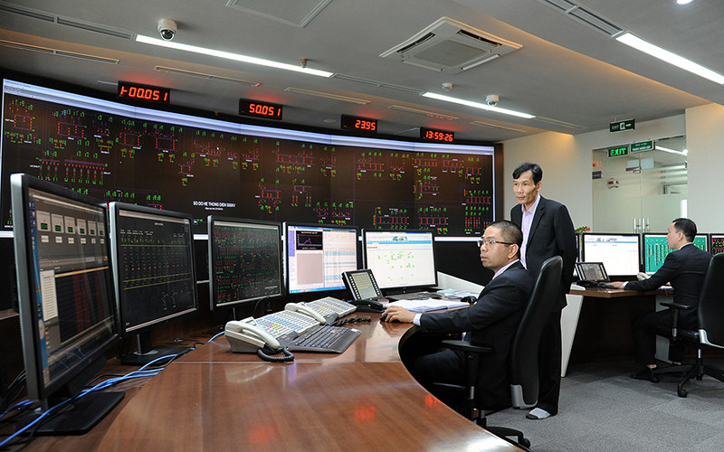 Trung tâm điều độ hệ thống điện quốc gia thuộc Tập đoàn Điện lực Việt Nam - Ảnh TRẦN HẢI