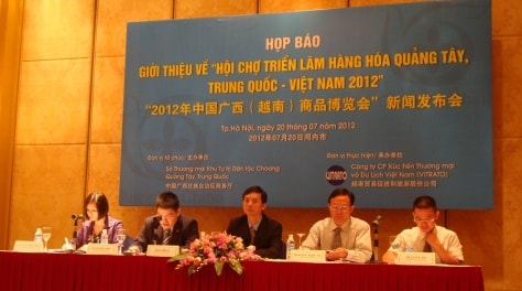 Triển lãm hàng hóa Quảng Tây, Trung Quốc - Việt Nam 2012