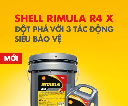 Shell Rimula R4 X: sản phẩm mới của Tập đoàn Shell