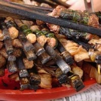 Bún chả thơm mùi tre