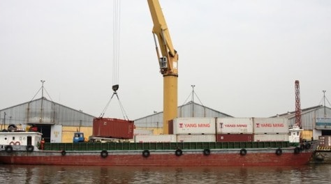 Transporting cold cargo container by barge: An economical solution