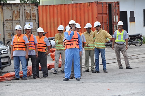 Công ty CP cảng Đồng Nai: Diễn tập ứng cứu sự cố tràn dầu