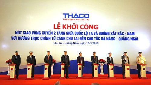 Thaco đầu tư 600 tỷ đồng xây dựng nút giao vòng xuyến 2 tầng trên QL1A
