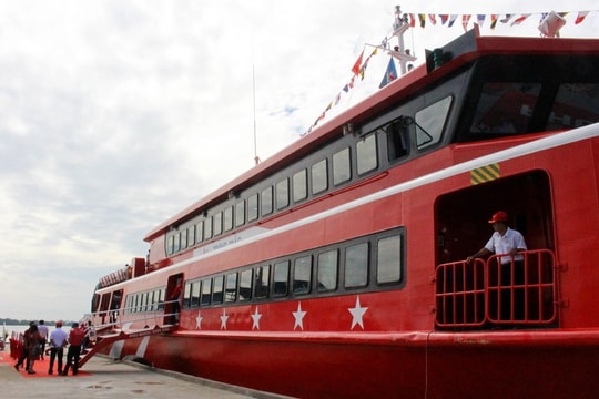 Bao giờ tàu Trưng Trắc chính thức chạy tuyến Cần Thơ - Trần Đề?