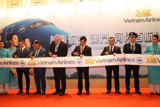 Vietnam Airlines khai trương đường bay mới Hà Nội - Ma Cao