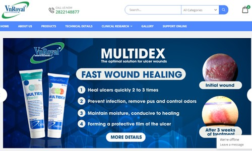 VnRoyal triển khai hệ thống website bán hàng trực tuyến Multidex.vn