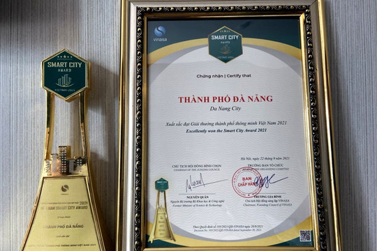 Đà Nẵng lần thứ 2 liên tiếp được giải thưởng Thành phố Thông minh Việt Nam